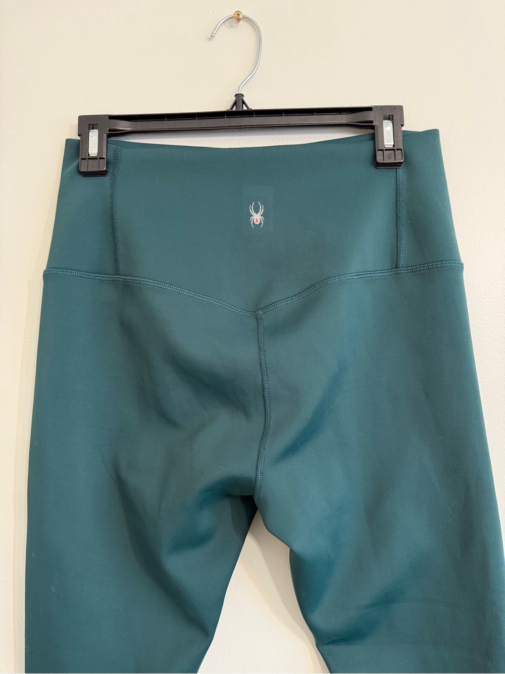 Spyder Women's High-Rise Leggings in Deep Teal Green - Picture 3 of 5